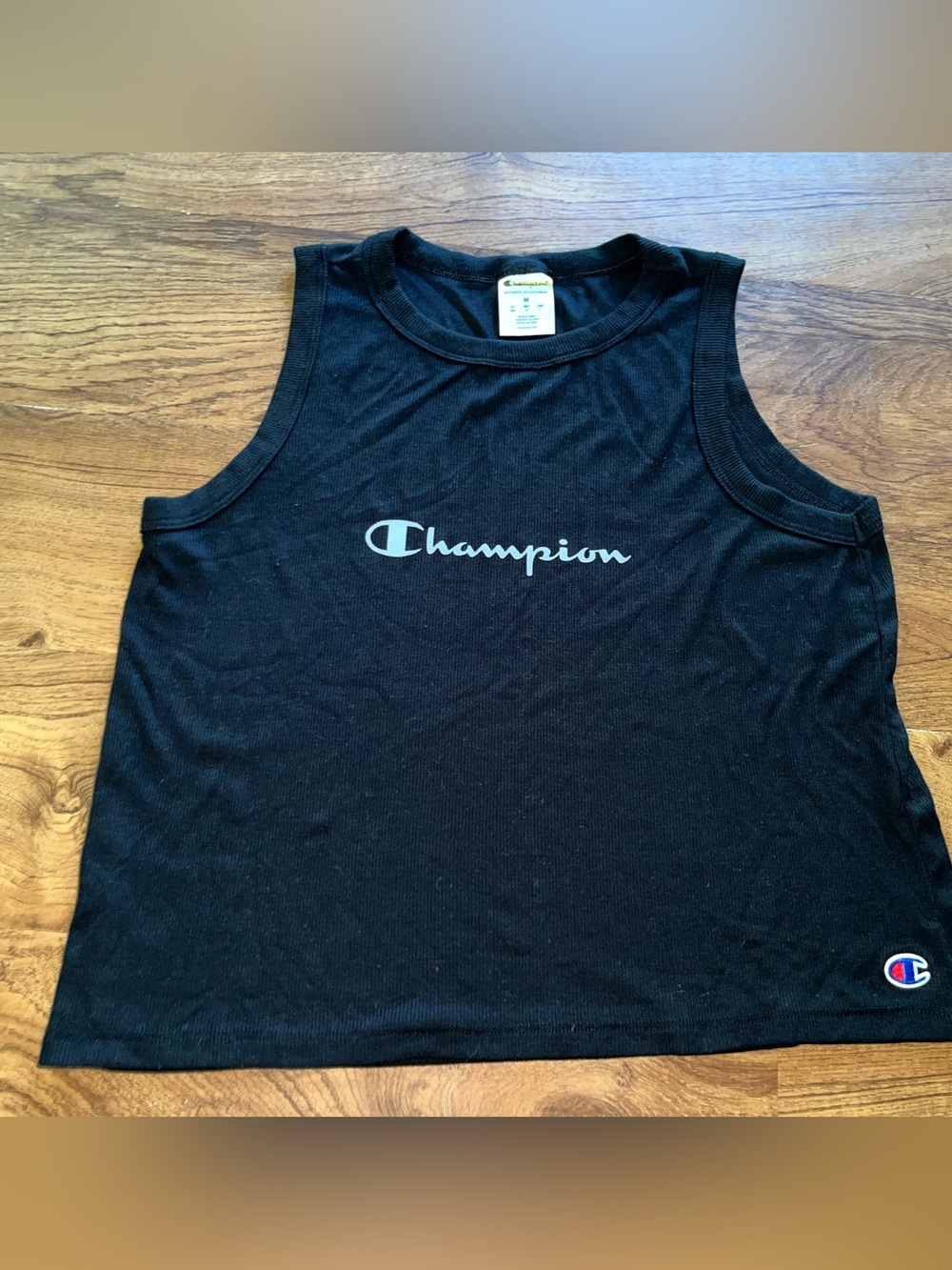 Champion Crop Top Black Tank top Women Medium